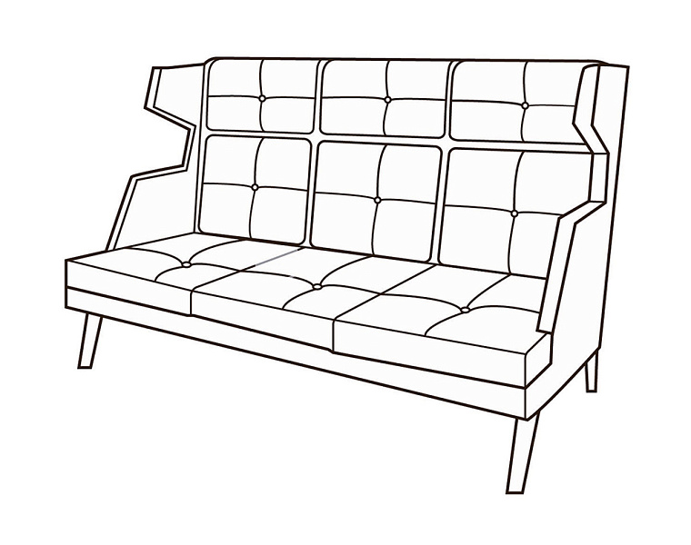 картинка Диван 3-х местный Диктатор Д3В