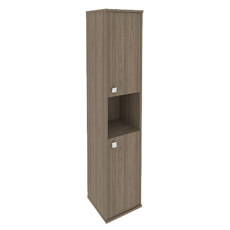 Шкаф офисный узкий высокий 2 дв. с нишей правый Стайл (STYLE) Л.СУ-1.5Пр