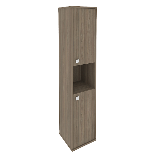 Шкаф офисный узкий высокий 2 дв. с нишей правый Стайл (STYLE) Л.СУ-1.5Пр