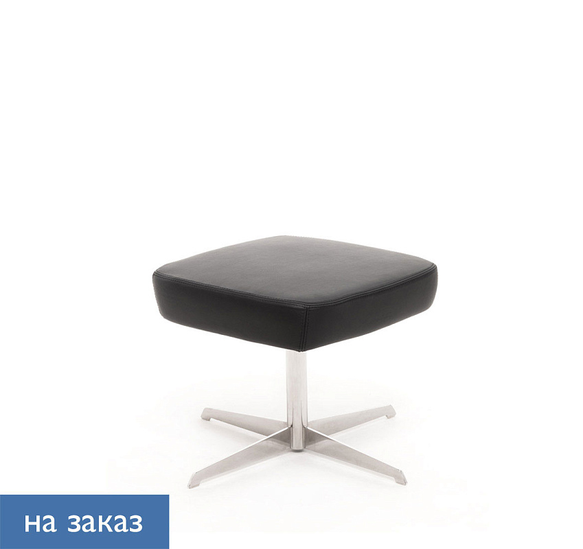 картинка Пуф кожа VENTO Metal VENTO Pouf R8 Dakota black