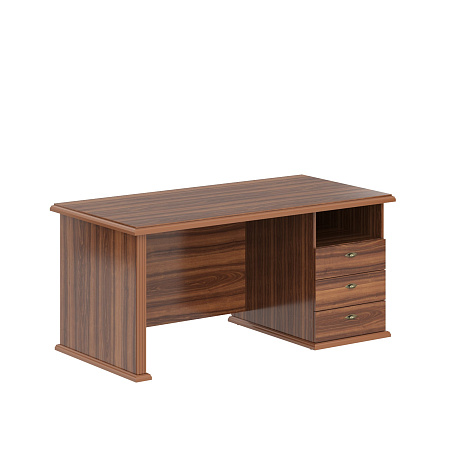 Стол руководителя 160 см с тумбой РАУТ (RAUT) Sky RDT 168.А(L/R)