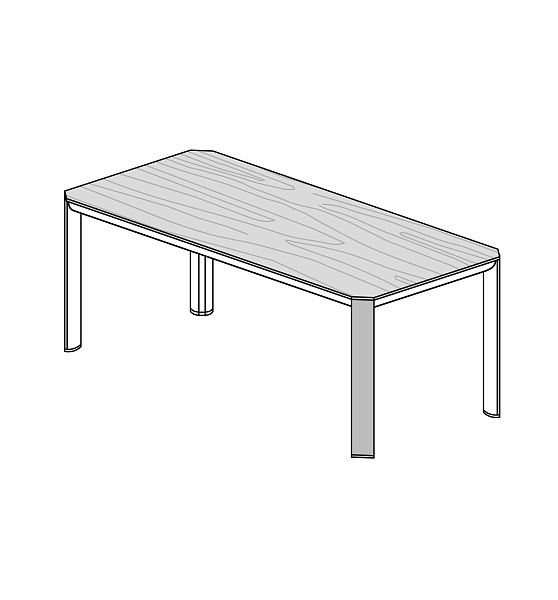 картинка Стол руководителя шпон Darch 15120