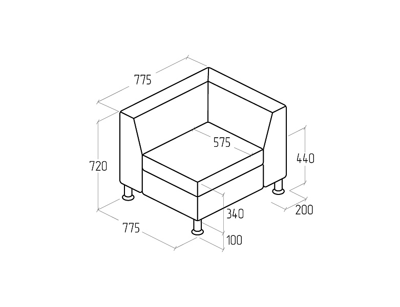 картинка Модуль Everprof Monro угловой EV-MN-U.01