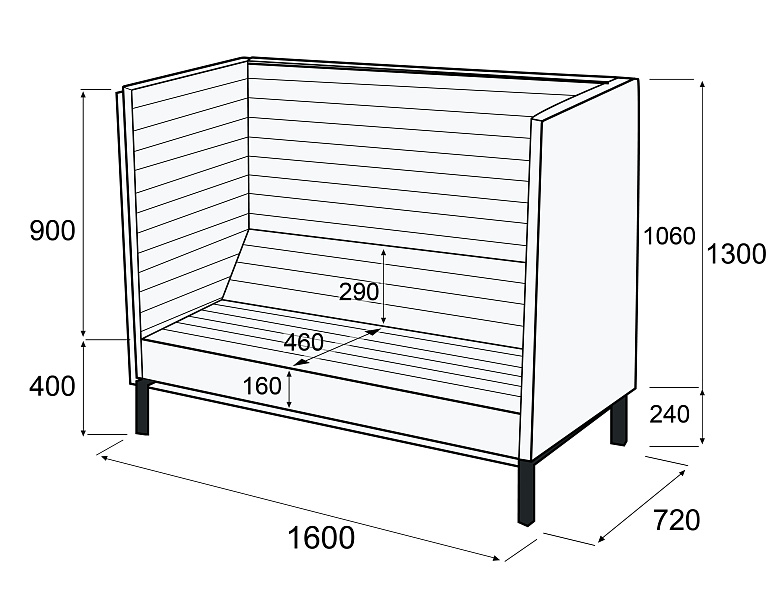 картинка Диван 2-х местный Гиперион Д2