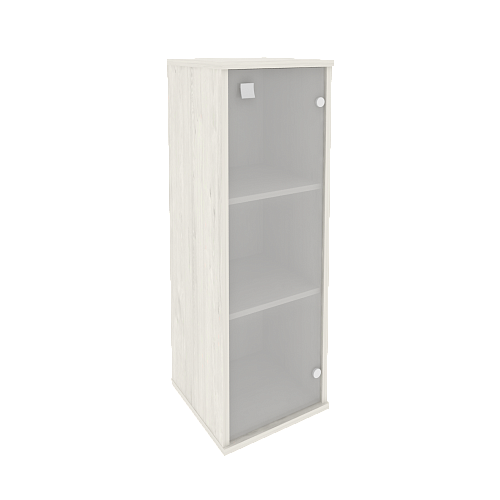 Шкаф узкий средний закрытый со стеклом правый Стайл (STYLE) Л.СУ-2.4Пр