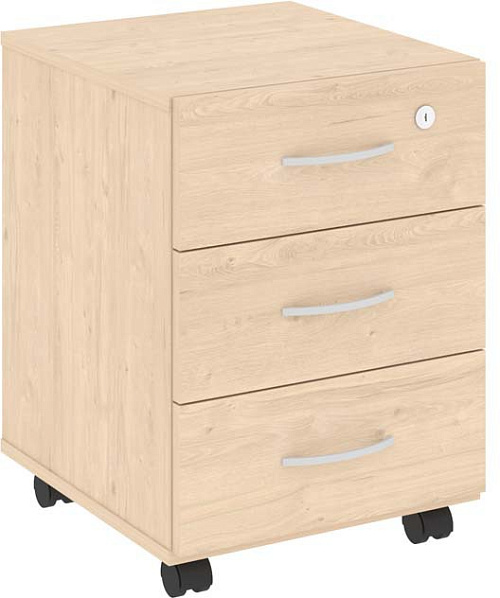 Тумба подкатная 3 ящика с замком Nova S В.ТМ-3