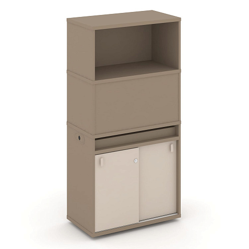 Тумба одиночная с надставкой высокой Estetica ES.NB.1V-3