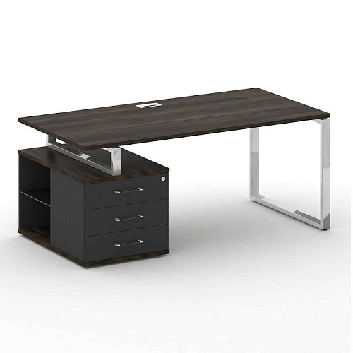 Стол руководителя с опорной тумбой , левый 180x90 см Шифт (SHIFT) SK.SRT-180 (L)