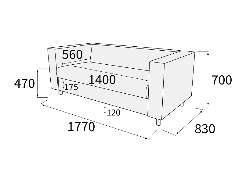 картинка Диван 3-х местный Меркурий Д3
