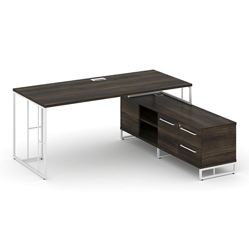 Стол руководителя на опорной тумбой Рифт Директ (RIFT DIRECT) RF.SRT-24 (R) 1580*1600*750