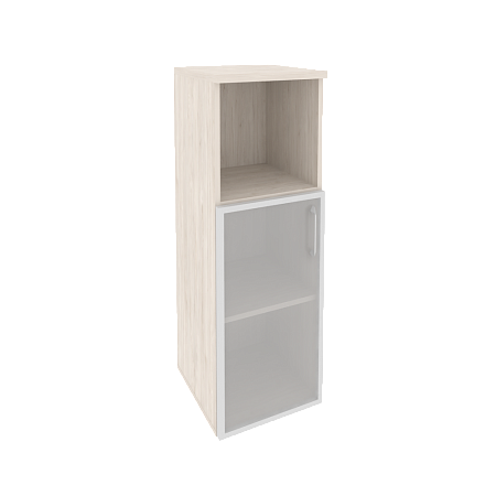 Шкаф средний узкий левый (1 низкий фасад стекло в раме) Оникс (ONIX) O.SU-2.2R(L)