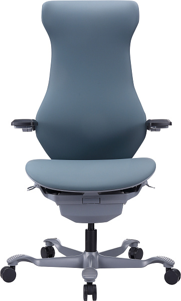 фото Эргономичное кресло Everprof Atom Grey Экокожа