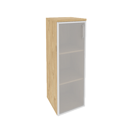 Шкаф средний узкий левый (1 средний фасад стекло в раме) Оникс (ONIX) O.SU-2.4R(L)