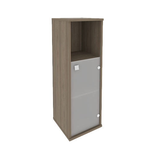 Шкаф узкий средний комбинированный со стеклом правый Стайл (STYLE) Л.СУ-2.2Пр