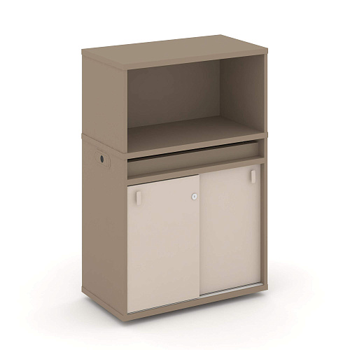 Тумба одиночная с надставкой низкой Estetica ES.NB.1N-3