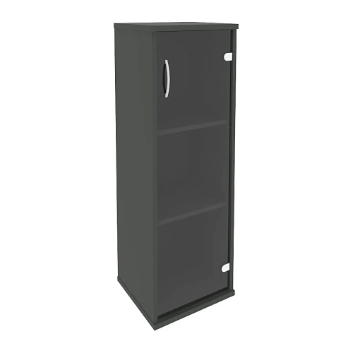 Шкаф узкий средний закрытый со стеклом правый Рива (RIVA) А.СУ-2.4 Пр