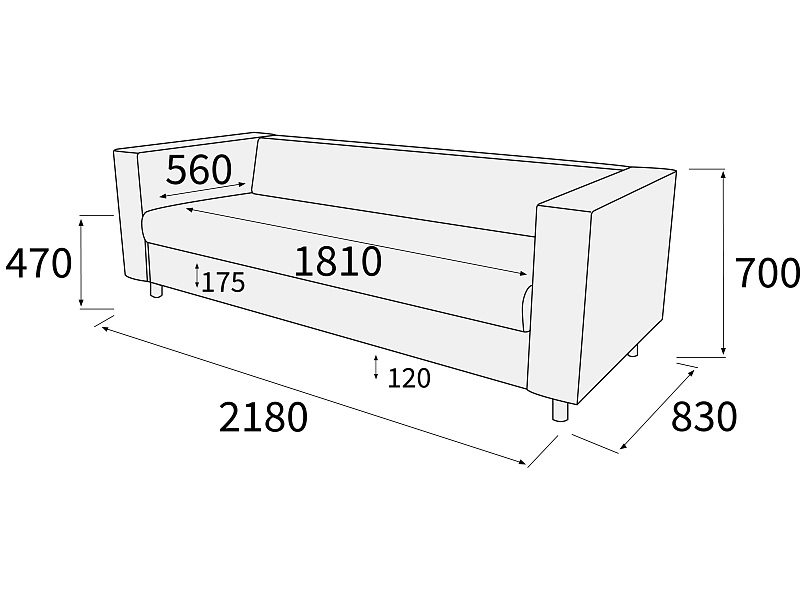 картинка Диван 4-х местный Меркурий Д4