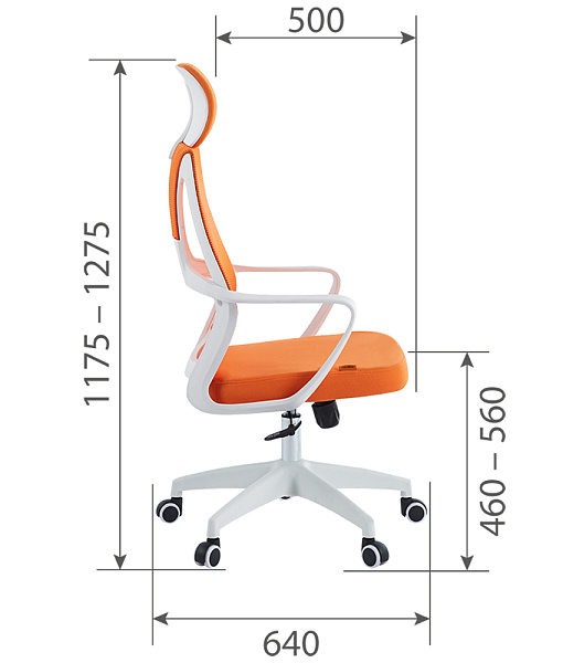 картинка Кресло для руководителя Chairman CH636 белый пластик