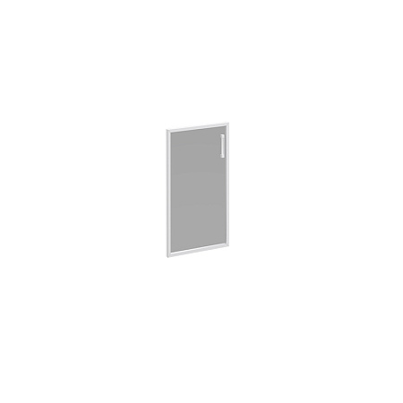 Дверь стеклянная левая тонированная в алюминиевой раме Борн В 512L ХР