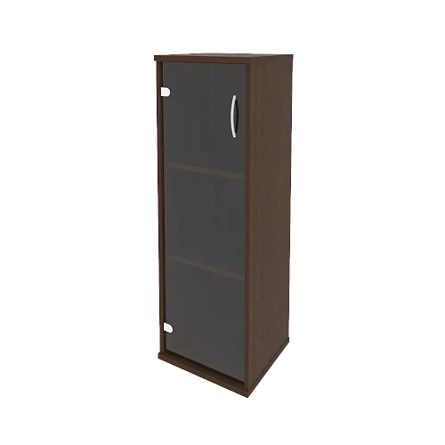 Шкаф узкий средний закрытый со стеклом левый Рива (RIVA) А.СУ-2.4 Л