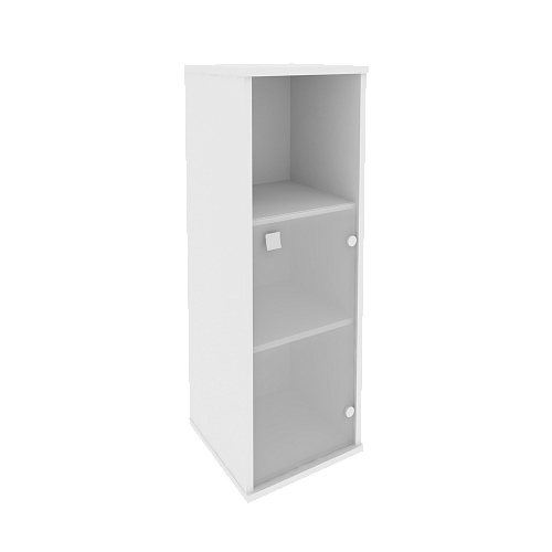 Шкаф узкий средний комбинированный со стеклом правый Стайл (STYLE) Л.СУ-2.2Пр