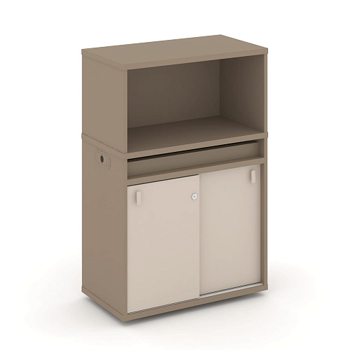 Тумба одиночная с надставкой низкой Estetica ES.NB.1N-3