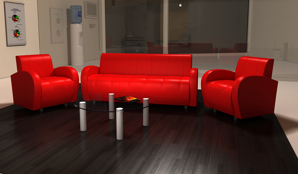 картинка Офисный диван Альфа-люкс