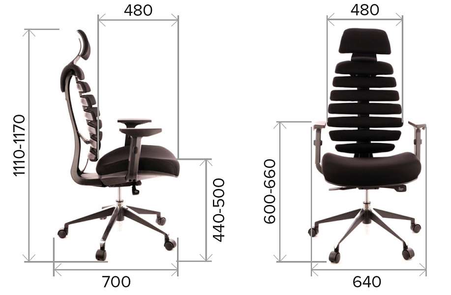 фото Кресло Everprof Ergo Black Кожа Черный