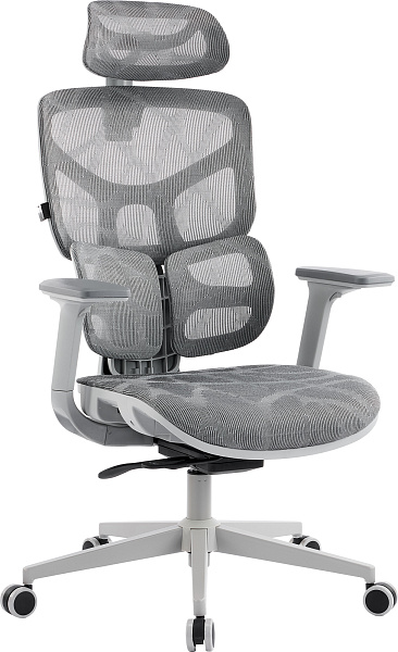 фото Эргономичное кресло Everprof Alfa Grey Сетка