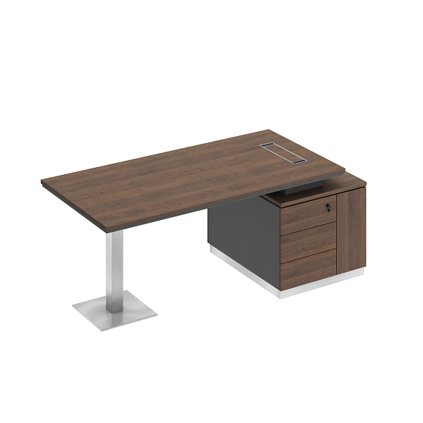 картинка Стол руководителя на опорной тумбе City СИ 105