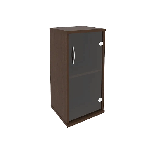 Шкаф узкий низкий закрытый со стеклом правый Riva А.СУ-3.2 Пр