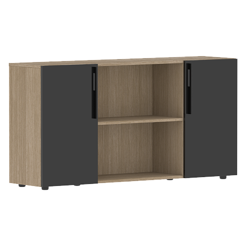 Шкаф с двумя дверями и открытой полкой КАНОН (KANON) СП-064-25-22 1600х450х800