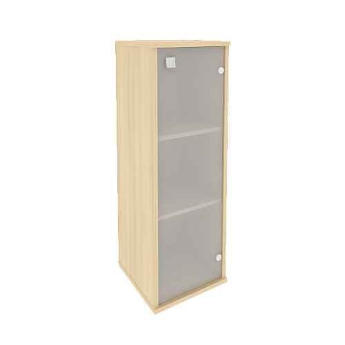 Шкаф узкий средний закрытый со стеклом правый Стайл (STYLE) Л.СУ-2.4Пр