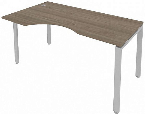 Стол криволинейный левый на П-образном м/к 160x90 см Метал Систем Куатро 4х4 (METAL SYSTEM QUATTRO 4х4) 40БП.СА-1 Л