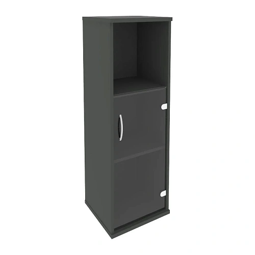 Шкаф узкий средний со стеклом правый Riva А.СУ-2.2 Пр