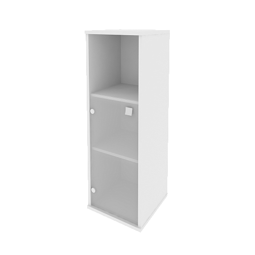 Шкаф узкий средний комбинированный со стеклом левый Стайл (STYLE) Л.СУ-2.2Л