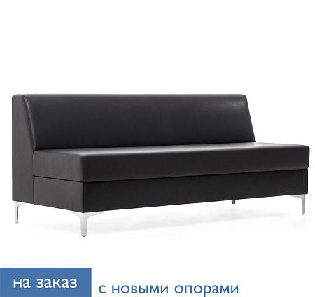 NEO Диван 3-местный  Ecotex ЧЕРНЫЙ NEO 3 135 Ecotex 3001 black