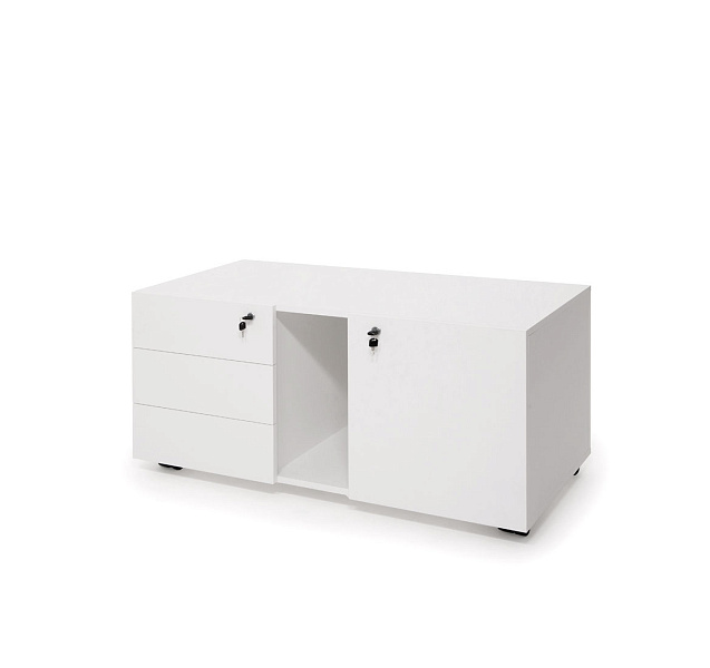 картинка Тумба подкатная UNIO Ancona 103 201 white