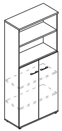 Шкаф полузакрытый (топ ДСП)  Alta МР 9478