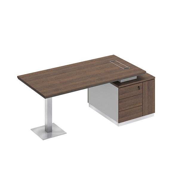 картинка Стол руководителя на опорной тумбе City СИ 105