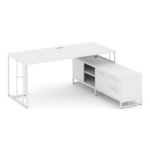 Стол руководителя на опорной тумбой Рифт Директ (RIFT DIRECT) RF.SRT-24 (R) 1580*1600*750