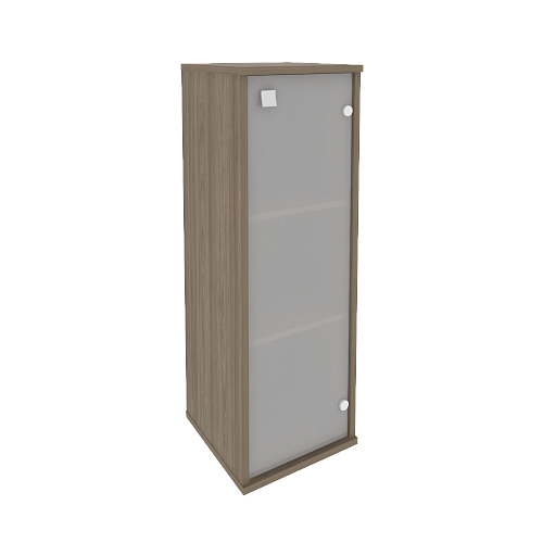 Шкаф узкий средний закрытый со стеклом правый Стайл (STYLE) Л.СУ-2.4Пр