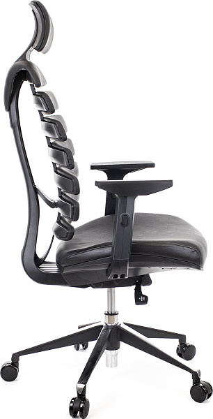 фото Кресло Everprof Ergo Black Кожа Черный