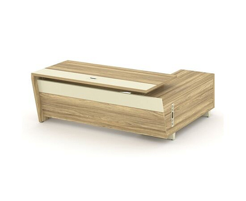 Стол руководителя с опорной тумбой, левый Корнер (CORNER) COR.SRT-20(L)