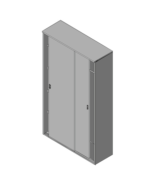 картинка Шкаф-купе 206 полки и гардероб Flash FLS402