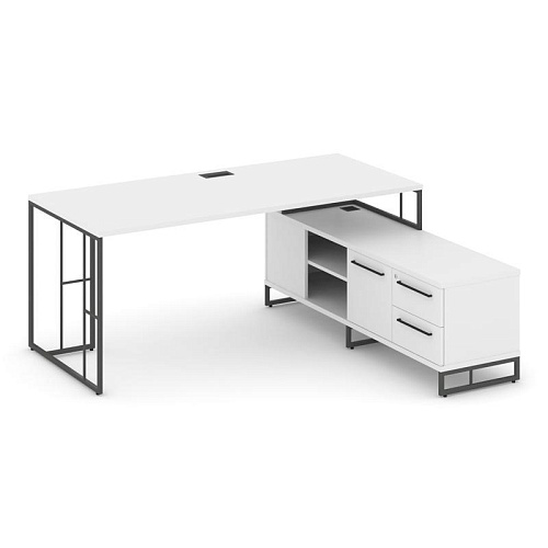 Стол руководителя на опорной тумбой Рифт Директ (RIFT DIRECT) RF.SRT-24 (R) 1580*1600*750