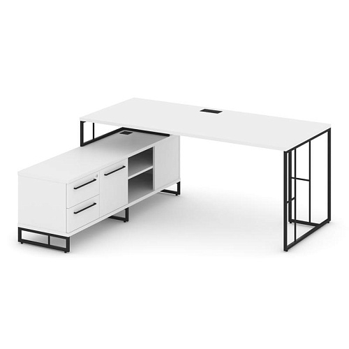 Стол руководителя на опорной тумбой Рифт Директ (RIFT DIRECT) RF.SRT-24 (L) 1580*1600*750