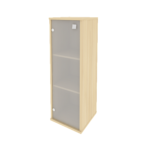 Шкаф узкий средний закрытый со стеклом левый Стайл (STYLE) Л.СУ-2.4Л