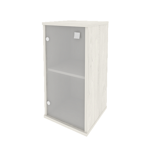 Шкаф узкий низкий закрытый со стеклом левый Стайл (STYLE) Л.СУ-3.2Л