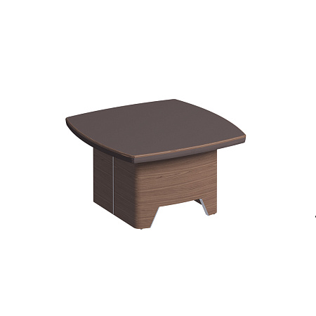 Журнальный столик, кожаный топ, металл. вставки в опоре ISixty С80TV